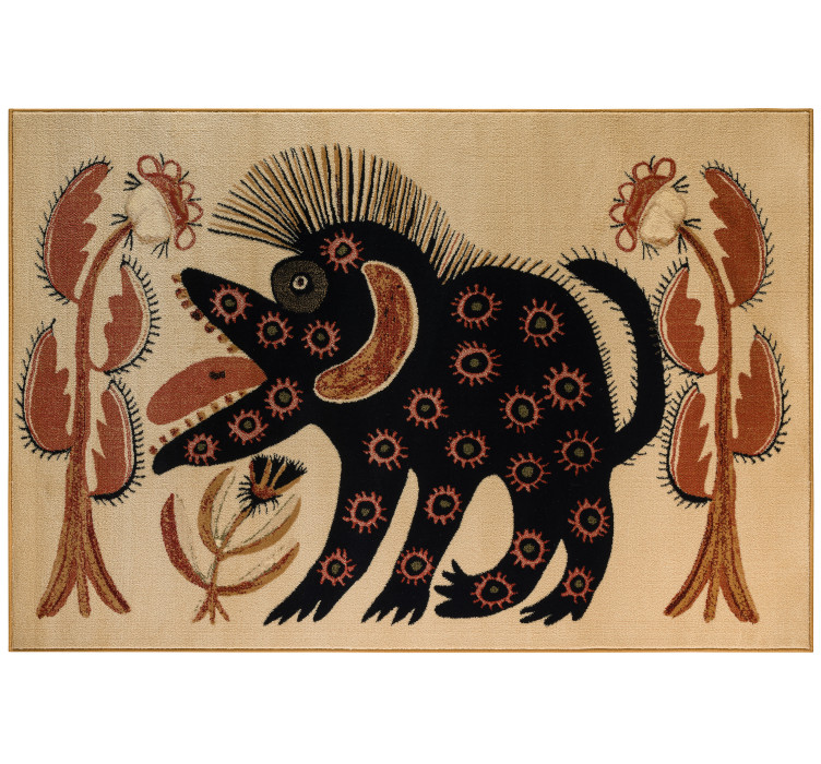 Килим «Чорний звір» (Марія Примаченко, 1936 р.)2